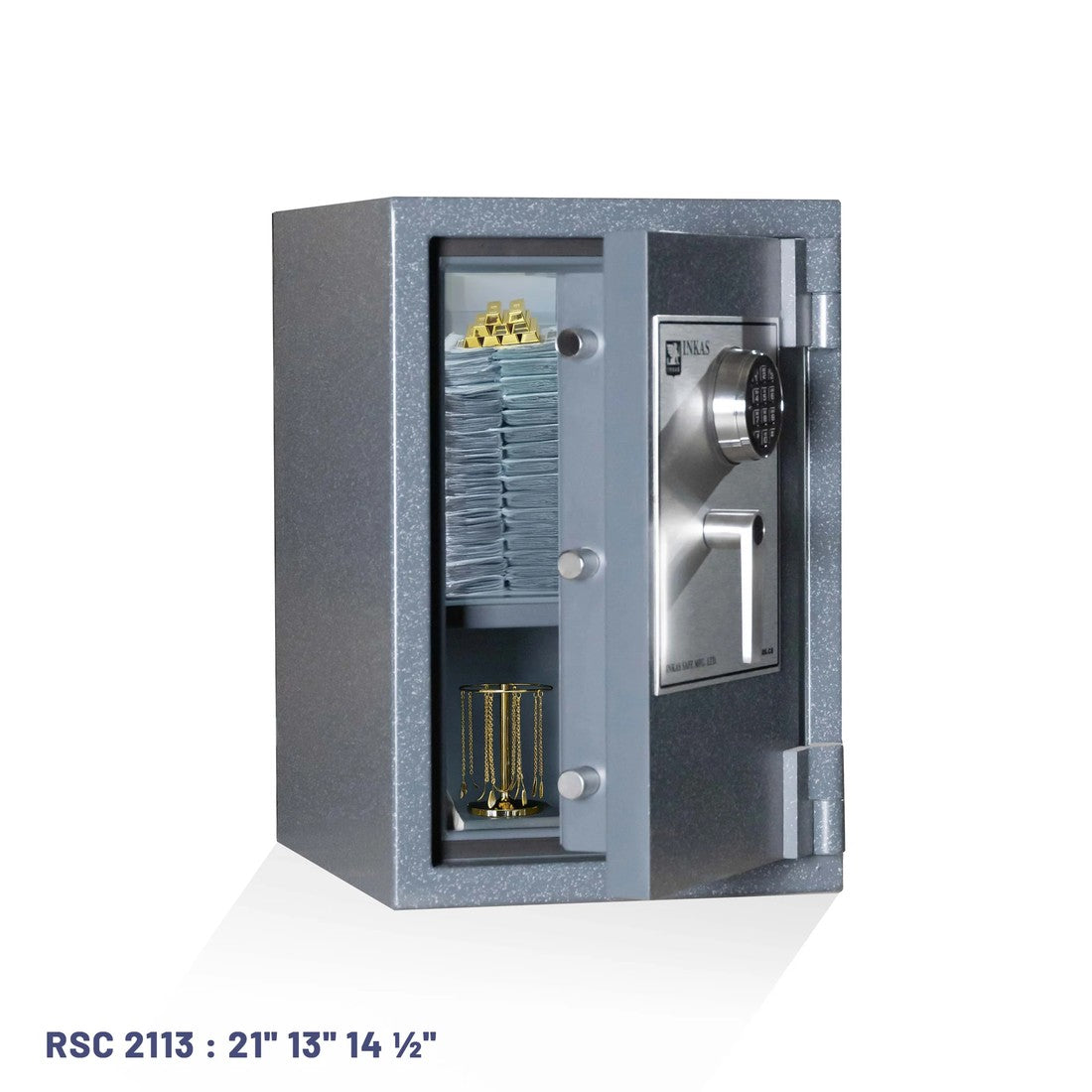 INKAS Triton RSC-Rated Residential Burglary Safe with 1-Hour Fire Protection - Grey