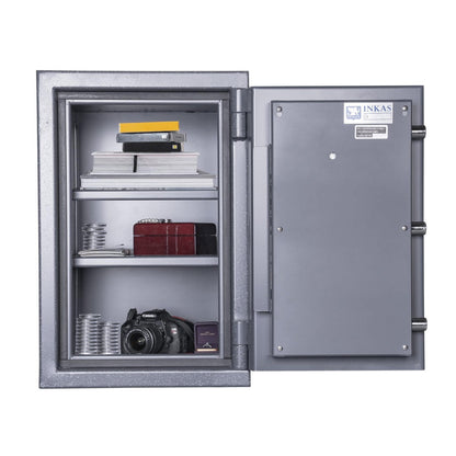 INKAS Triton RSC-Rated Residential Burglary Safe with 1-Hour Fire Protection - Grey