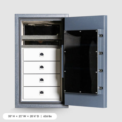 INKAS Triton RSC-Rated Residential Burglary Safe with 1-Hour Fire Protection - Grey